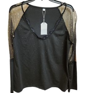 Shimmery blouse size large